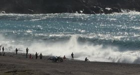 tempête à Porto en Corse