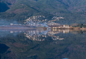 Etang de Chjurlinu, réserve ornithologique sur la commune de Biguglia en Corse